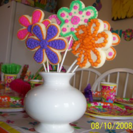Thumb victoria birthday flower cookies