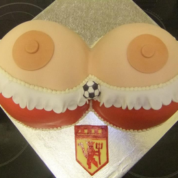 Man U Boobies By Wendy Coxshall Cakeside